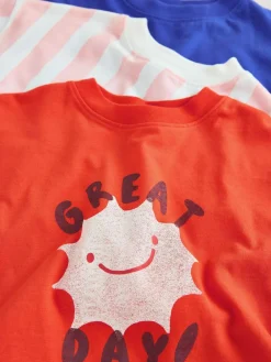 Next T-Shirts 4 Pack (3mths-7yrs) Blue/Pink