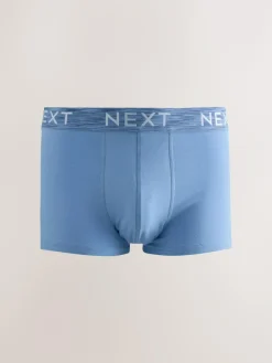 New Next Blue/Purple/Red 10 pack Cotton Rich Blend Hipsters Boxers