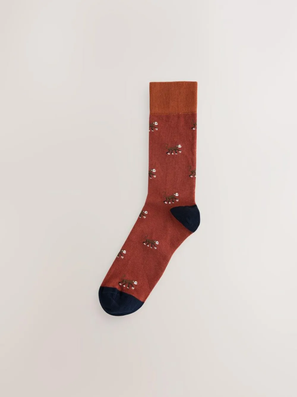 Clearance Next Blue/Red Safari Animals Fun Pattern Socks 8 Pack
