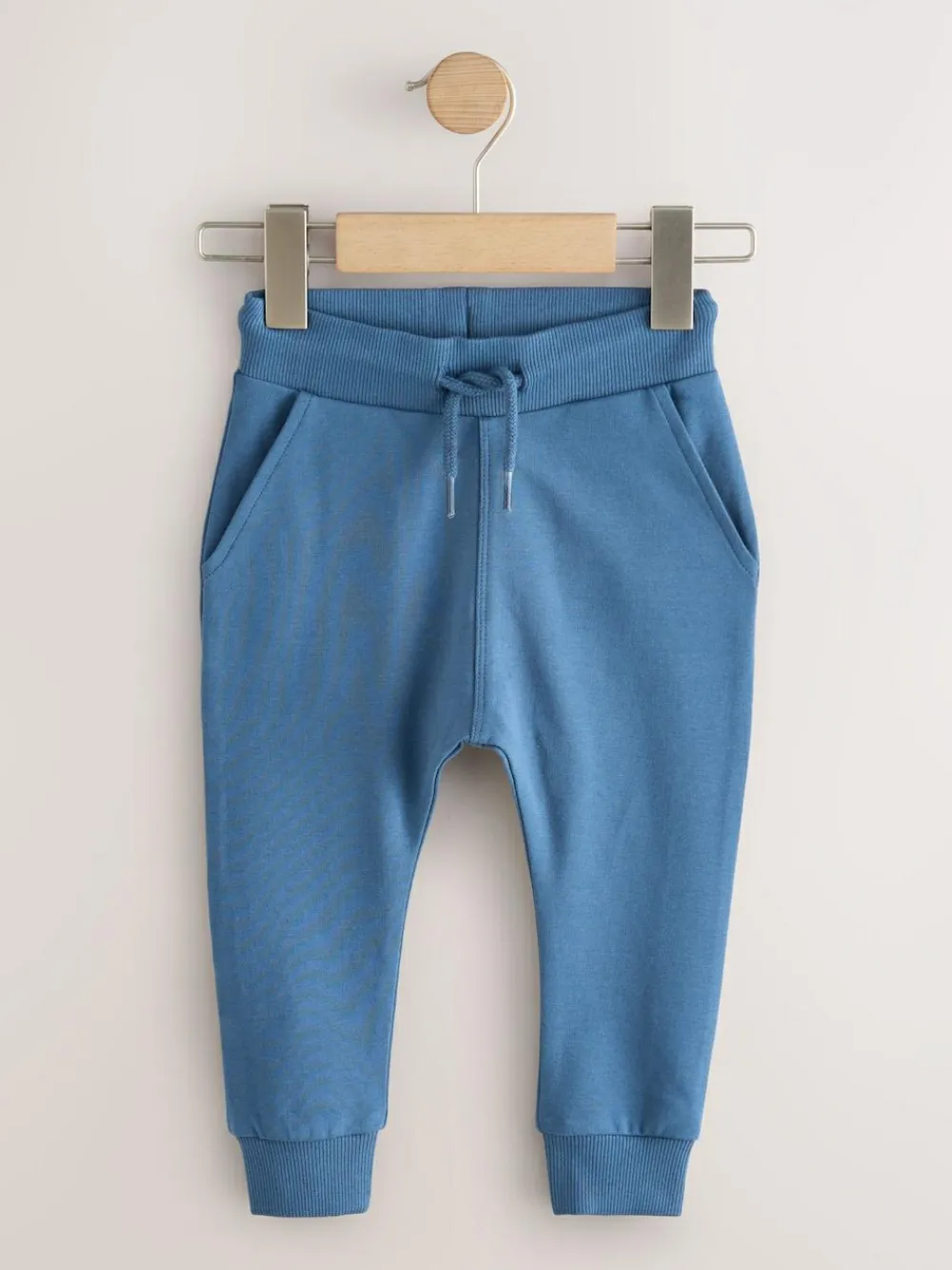 Online Next Blue/Rust Orange/ Khaki Green Skinny Fit Joggers 5 Pack (3mths-7yrs)