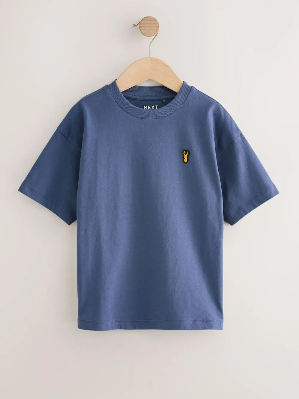 Hot Next Relaxed Fit Short Sleeve T-Shirts 4 Pack (3-16yrs) Blue/Rust/Khaki/Black