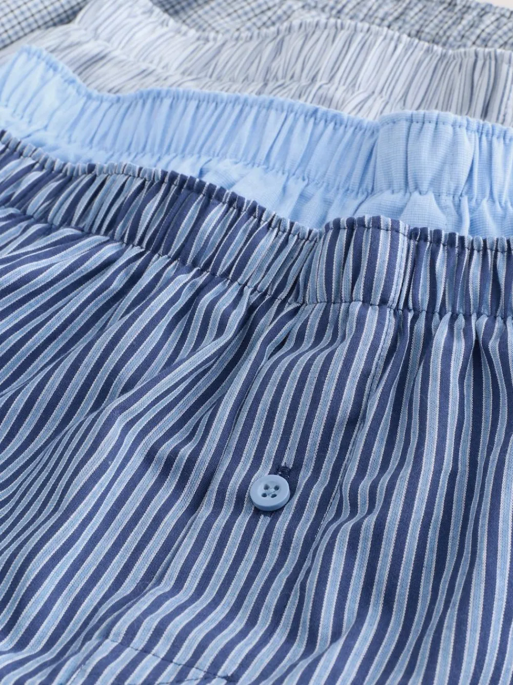 Next Blues Mixed Pattern 4 pack Woven Pure Boxers^ Underwear|Underwear