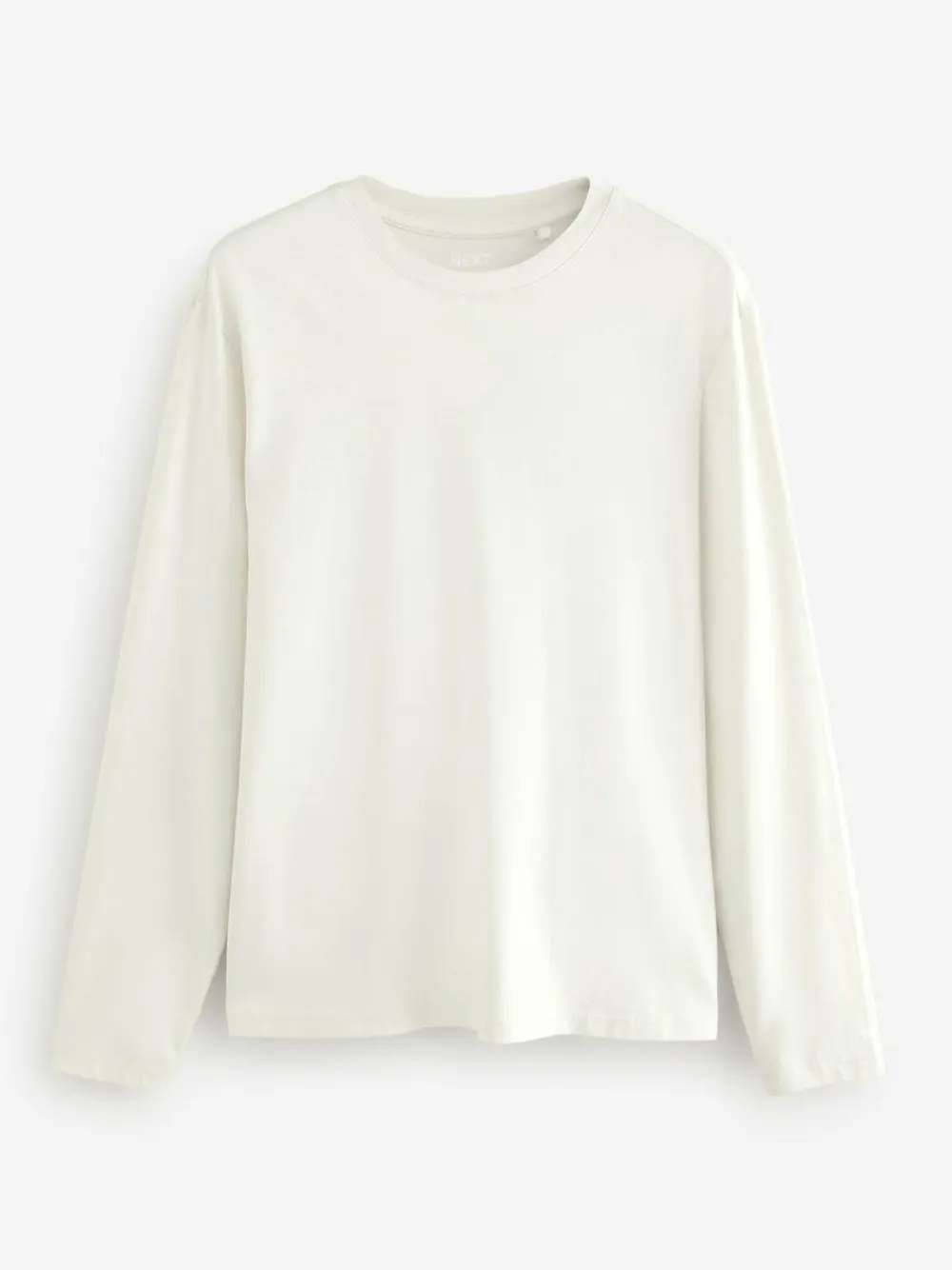 Sale Next Regular Fit Regular Fit Long Sleeve 100% Cotton T-Shirts 5 Pack Blues/Grey/Neutrals