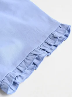 Next Blue/White Floral Baby Frill T-Shirt and Shorts Set 6 Piece (0mths-2yrs)^ Shorts|Tops