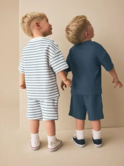 Next Short Sleeve T-Shirt and Shorts Set 2 Pack (3mths-7yrs)^BOY Sets & Co-Ords|Sets & Co-Ords