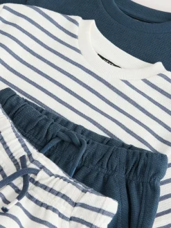 Next Short Sleeve T-Shirt and Shorts Set 2 Pack (3mths-7yrs)^BOY Sets & Co-Ords|Sets & Co-Ords