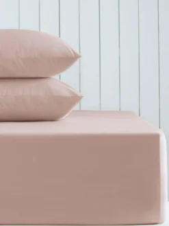 Discount Next Blush Pink Cotton Rich Extra Deep Fitted Bed Sheet