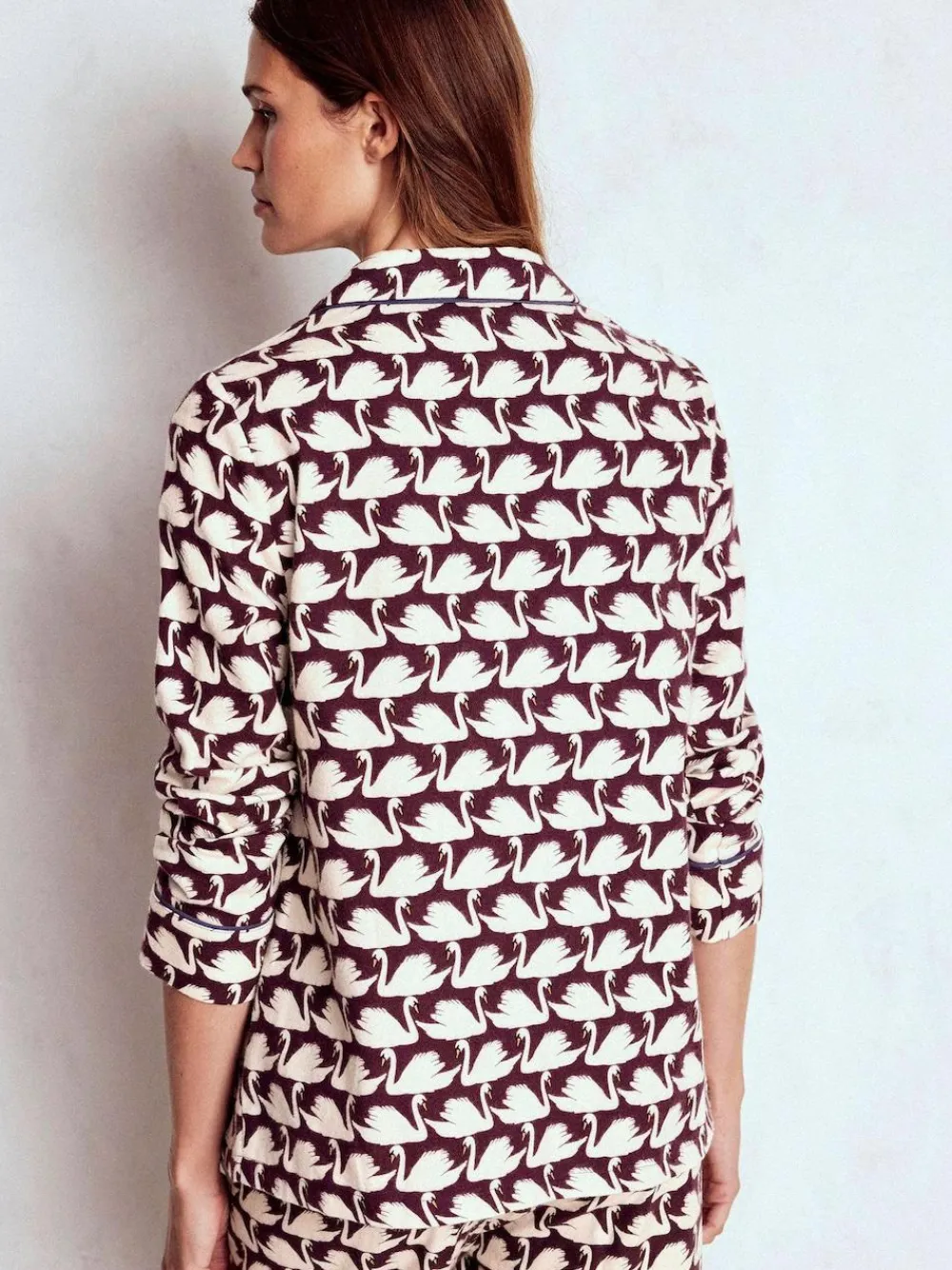 Boden Brushed Cotton Pyjama Shirt^Women Pyjamas