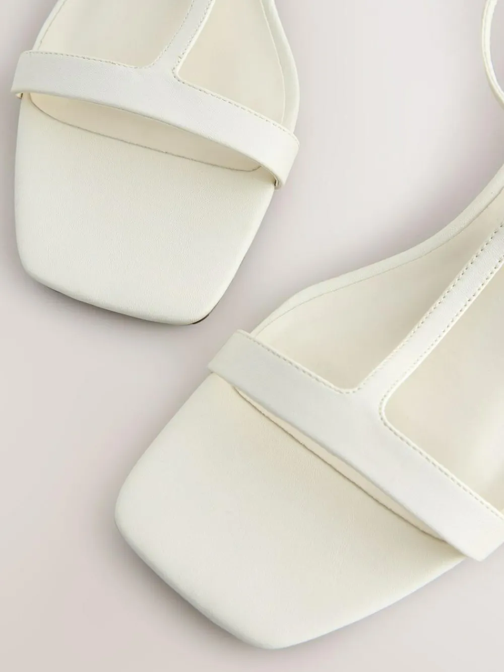 Next Extra Wide Fit Forever Comfort® Low Block Strappy Sandals^Women Heels