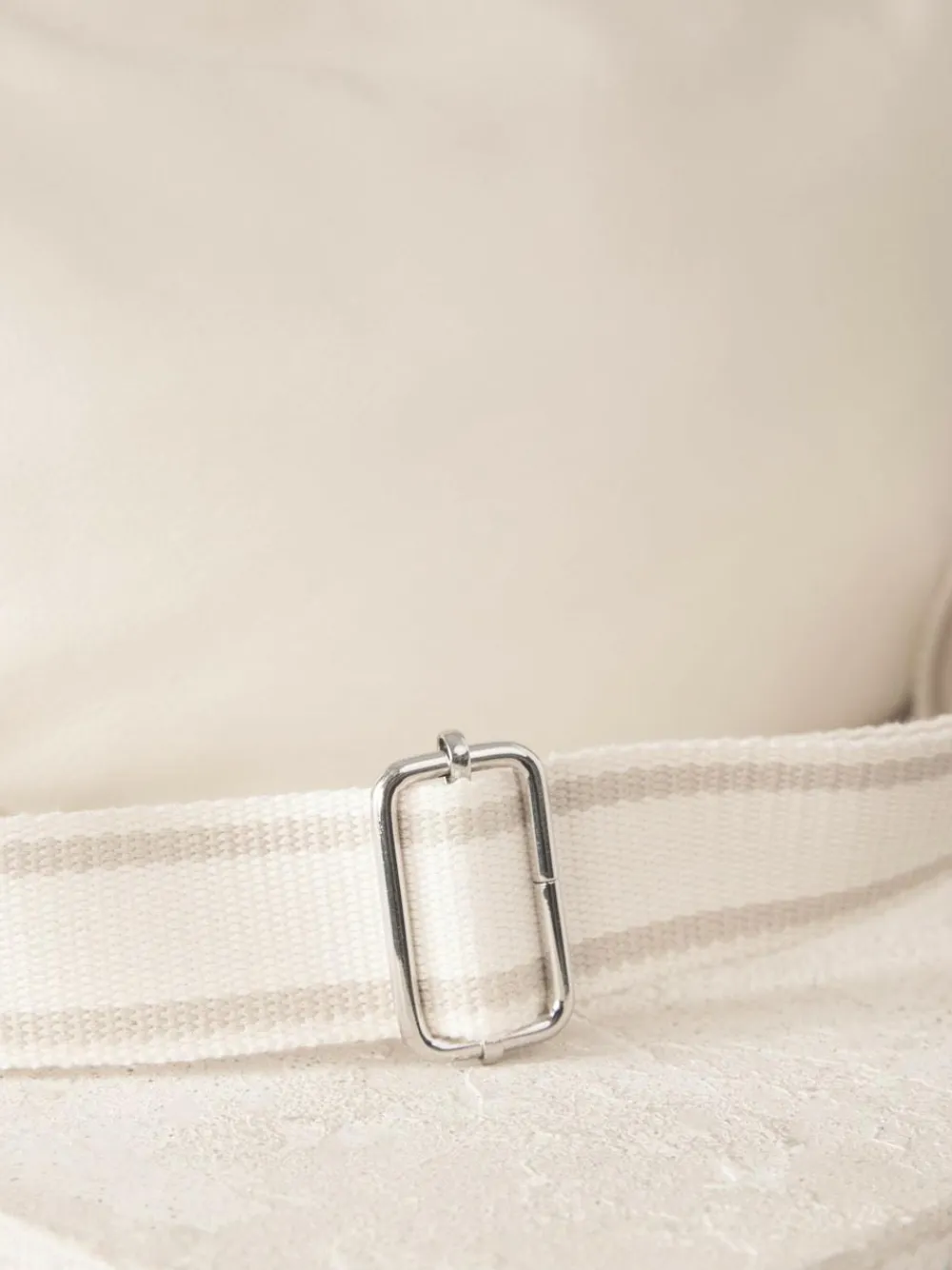 Outlet Next Bone Leather Sling Cross Body Bag