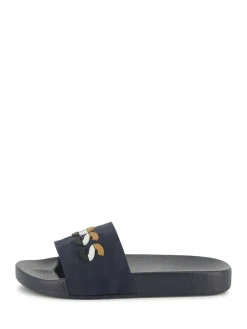 BOSS Blue Logo Sliders With Touch Fastening^BOY Nightwear