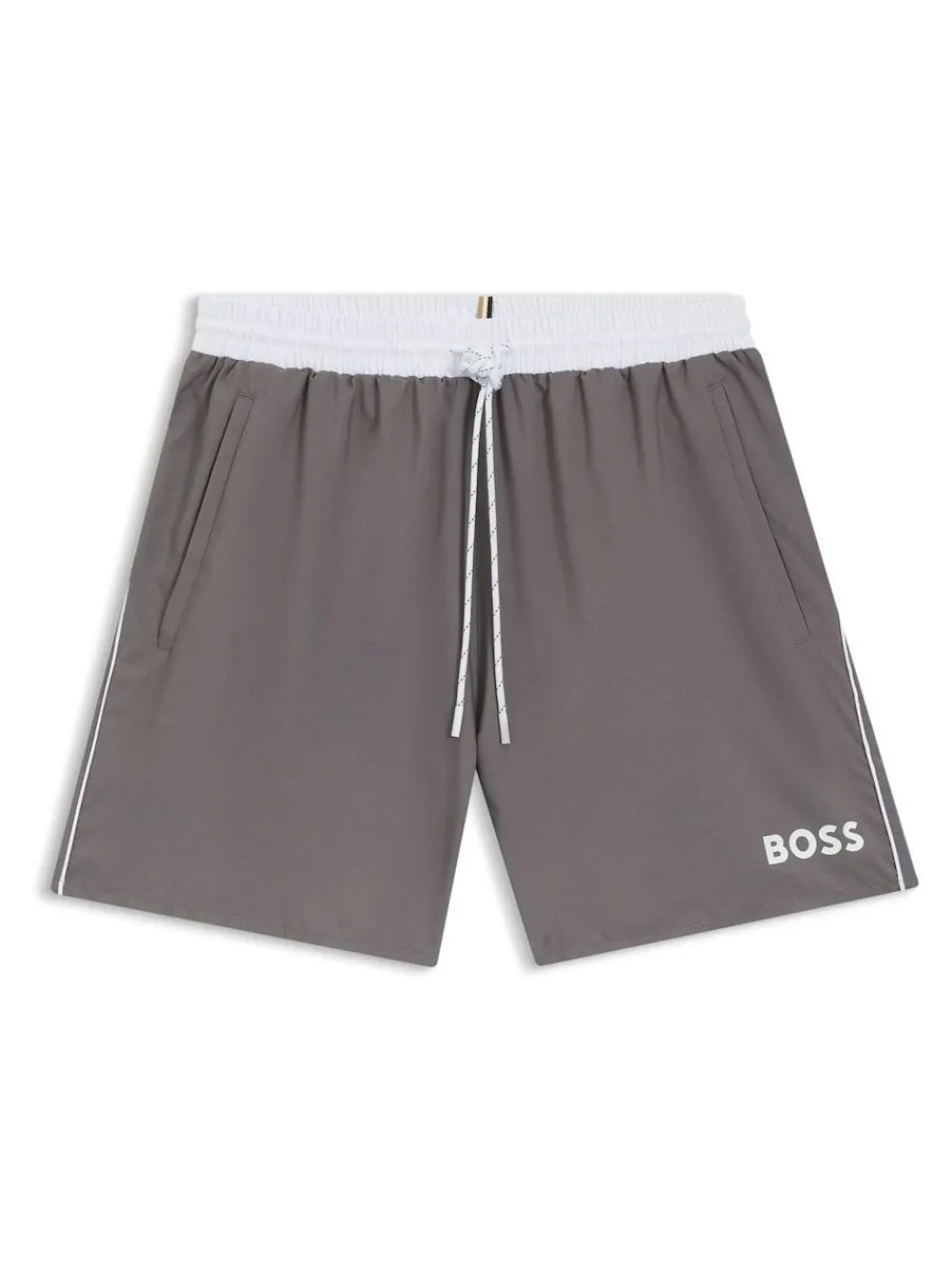 New BOSS Grey Starfish Quick Dry Swim Shorts