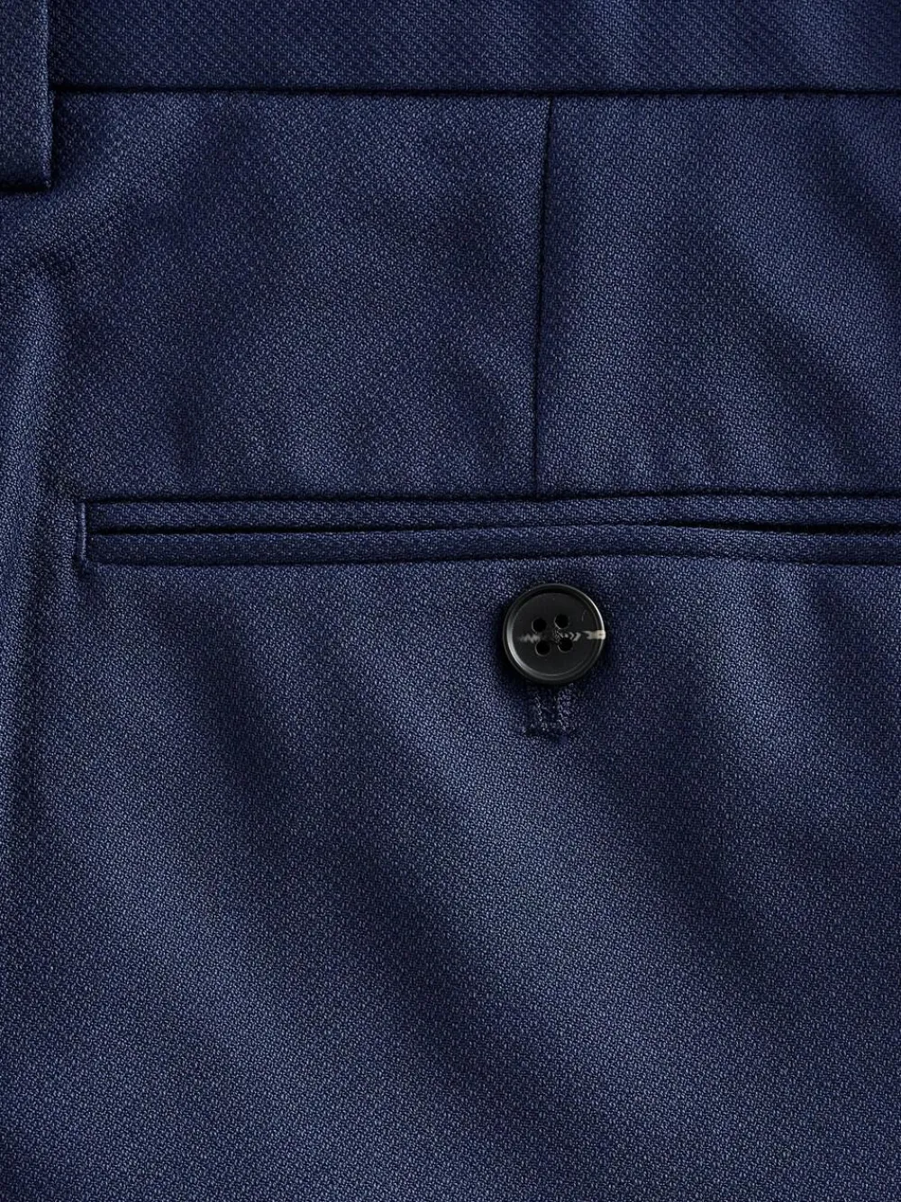 Clearance Next Bright Blue Regular Fit Textured Suit Trousers