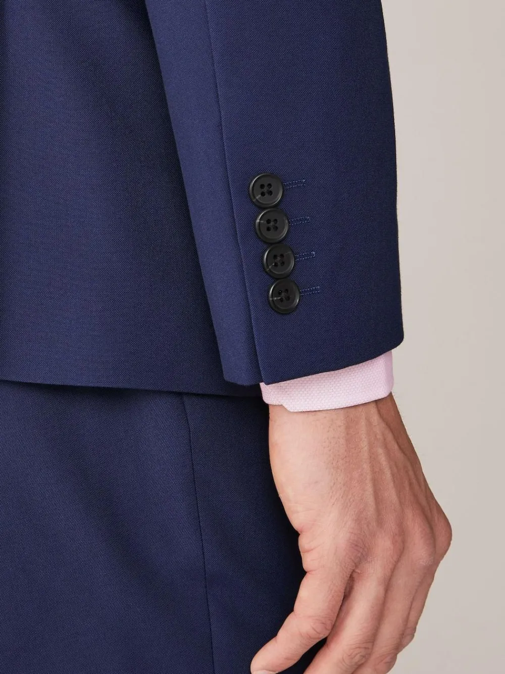 Best Next Slim Fit Two Button Suit Jacket Bright Blue