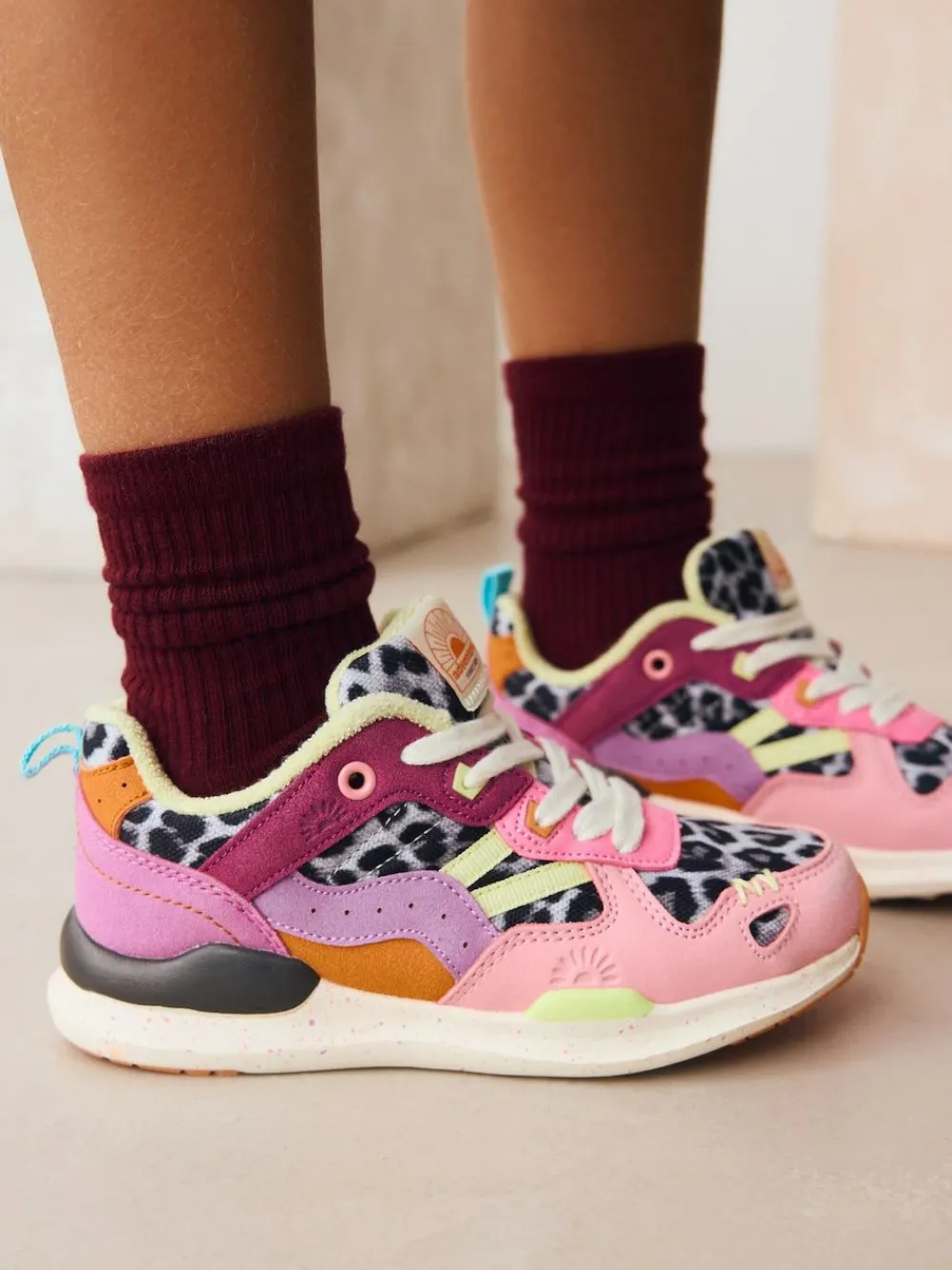 Next Colourblock Lace-Up Trainers^ Sneakers|Boots