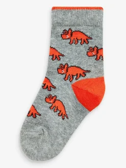 Best Next Bright Dino 10 Pack Cotton Rich Socks