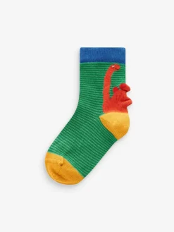 Best Next Bright Dino 10 Pack Cotton Rich Socks