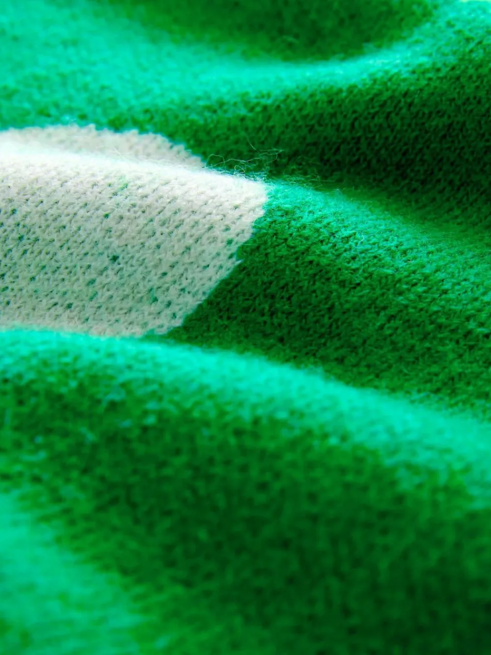 Next Bright Green Spot Crew Neck Knitted Jumper with Wool^Women Knitwear|Knitwear