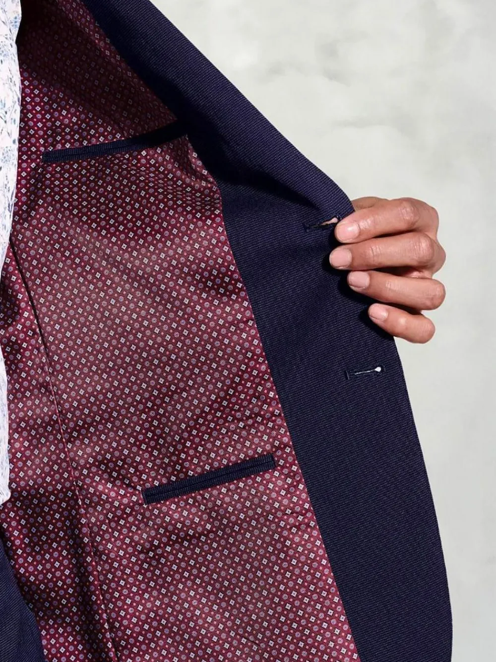 Best Brook Taverner Blue Washable Suit Jacket