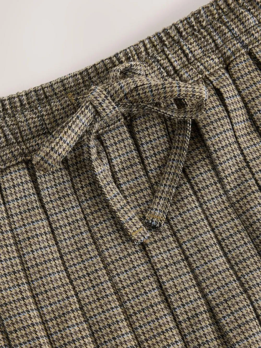 Outlet Next Pleated Pull On Mini Skirt Brown Check