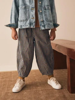 Next Brown Gingham Pullon Cord Trousers (3-16yrs)^ Nightwear|Pants & Leggings