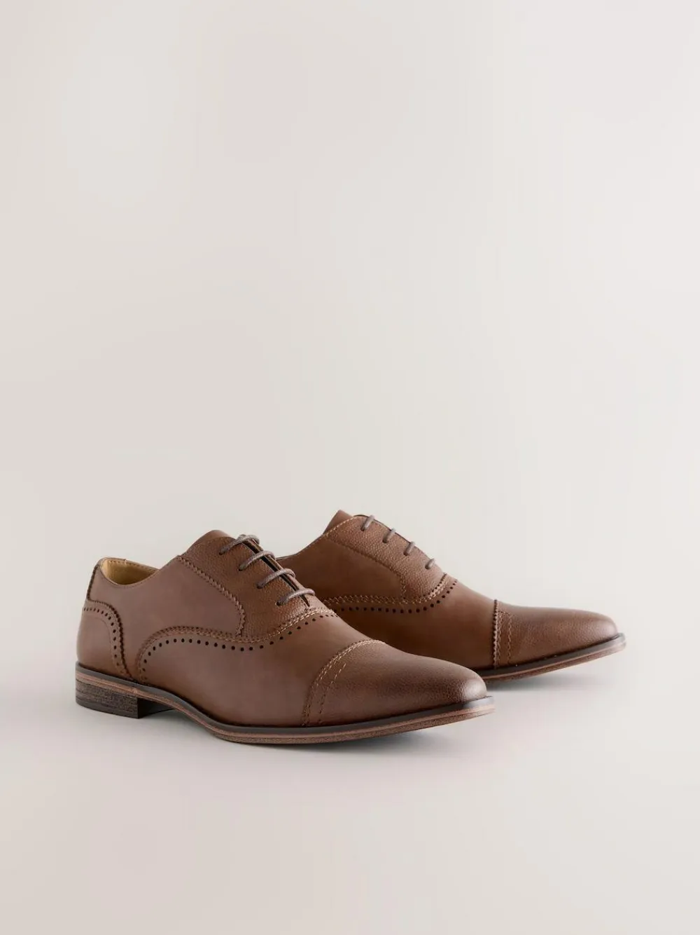 Discount Next Oxford Toe Cap Shoes Brown