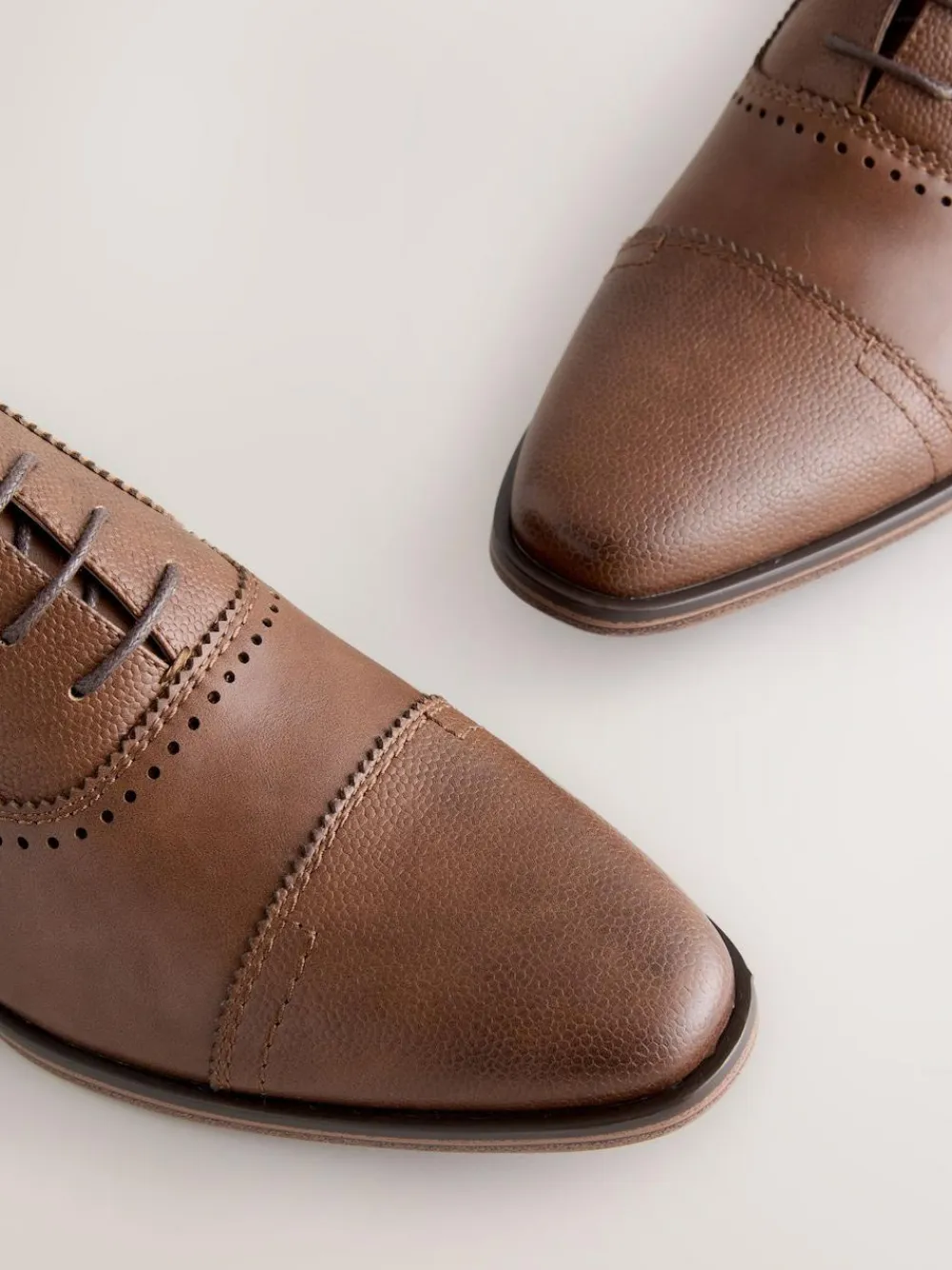 Discount Next Oxford Toe Cap Shoes Brown