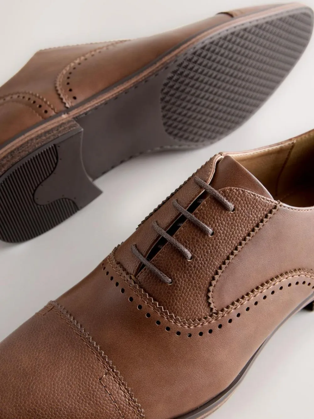 Discount Next Oxford Toe Cap Shoes Brown