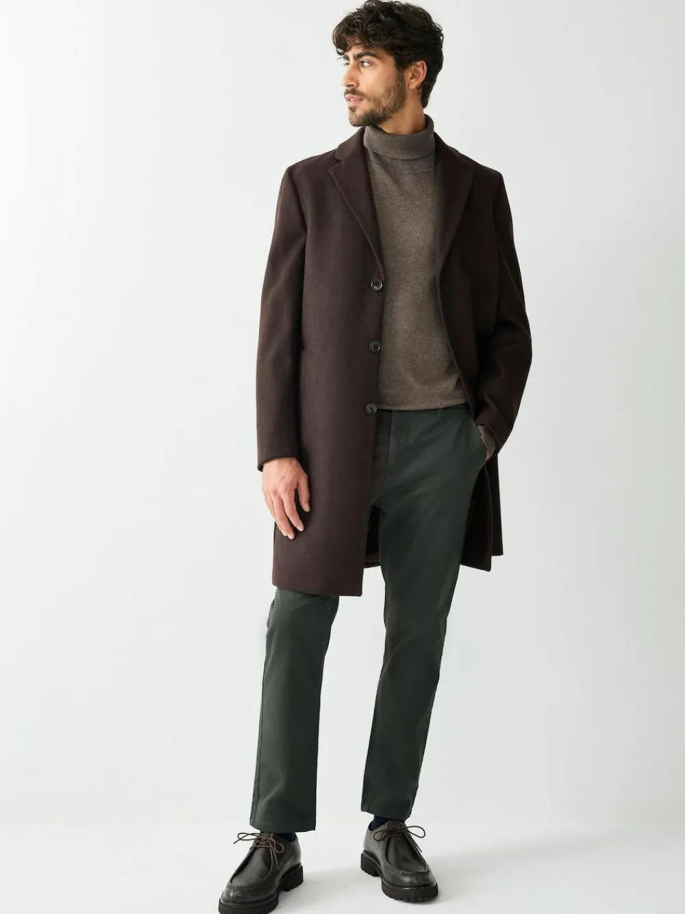 Next Regular Fit Epsom Overcoat with Wool^ Coats & Jackets|Coats & Jackets