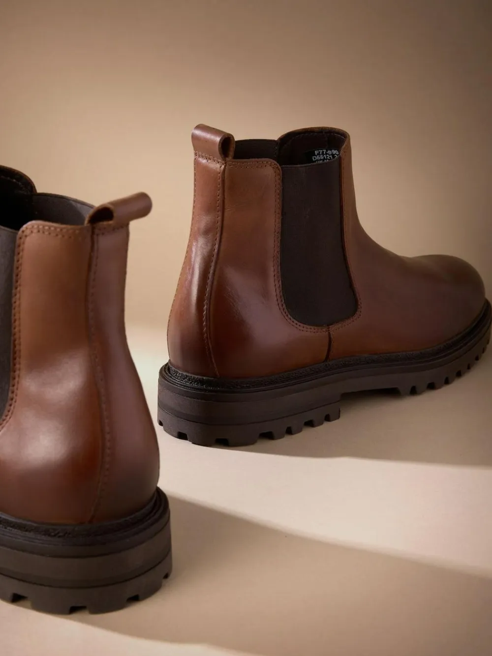 Next Brown Signature Leather Chelsea Boots