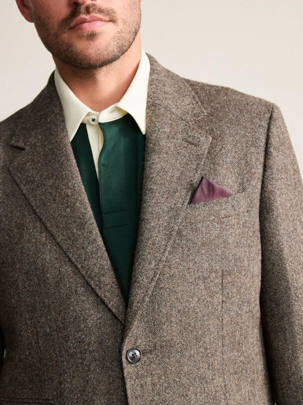 Next Tailored Fit Signature Abraham Moon 100% British Wool Donegal Suit Jacket^ Blazers & Formal Jackets|Suits & Tuxedos