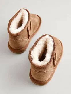 Best Next Warm Lined Suede Boots Brown