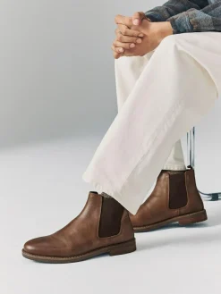 Next Waxy Leather Chelsea Boots^ Boots|Boots