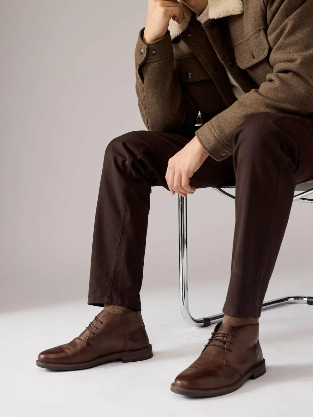 Next Waxy Leather Chukka Boots^ Boots|Boots
