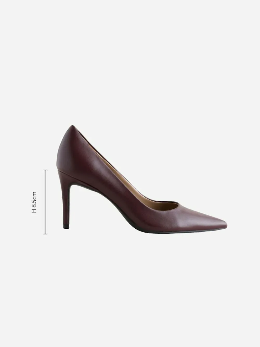 Next Extra Wide Fit Leather Mid Court Shoes^Women Heels