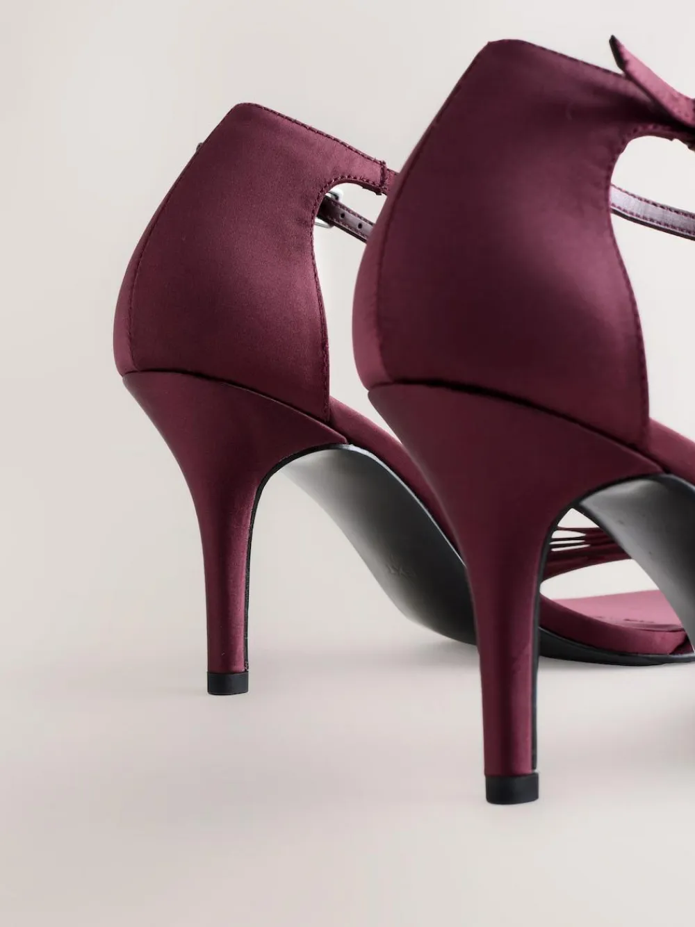 Next Forever Comfort® Mini Satin Bow Heeled Sandals^Women Heels