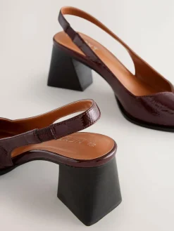 Next Forever Comfort® Pointed Toe Slingback Block Heels^Women Heels