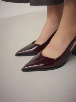 Next Forever Comfort® Pointed Toe Slingback Block Heels^Women Heels