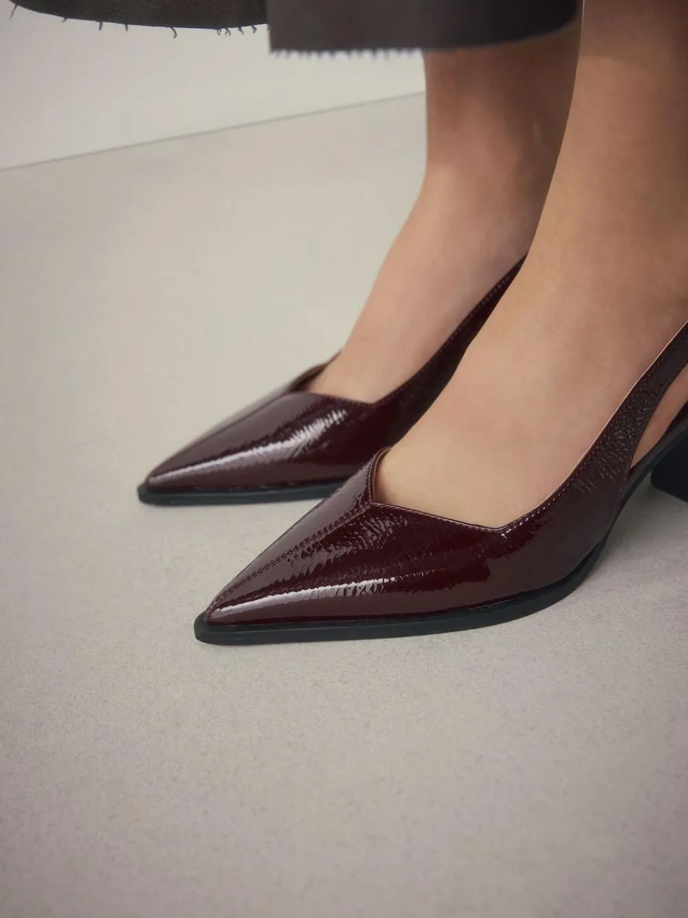 Next Forever Comfort® Pointed Toe Slingback Block Heels^Women Heels