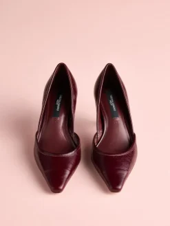 Next Tabitha Simmons x Mary Grace Leather Chisel Toe Court Heels^Women Heels
