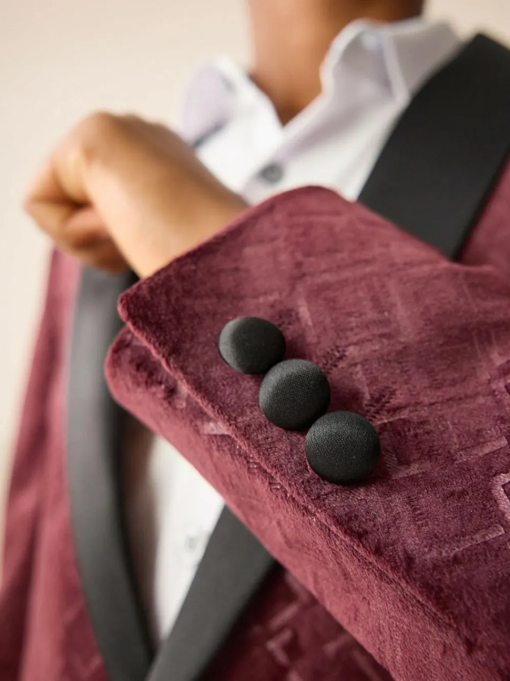 Next Textured Velvet Blazer (3-16yrs)^BOY Occasionwear|Suits & Vest