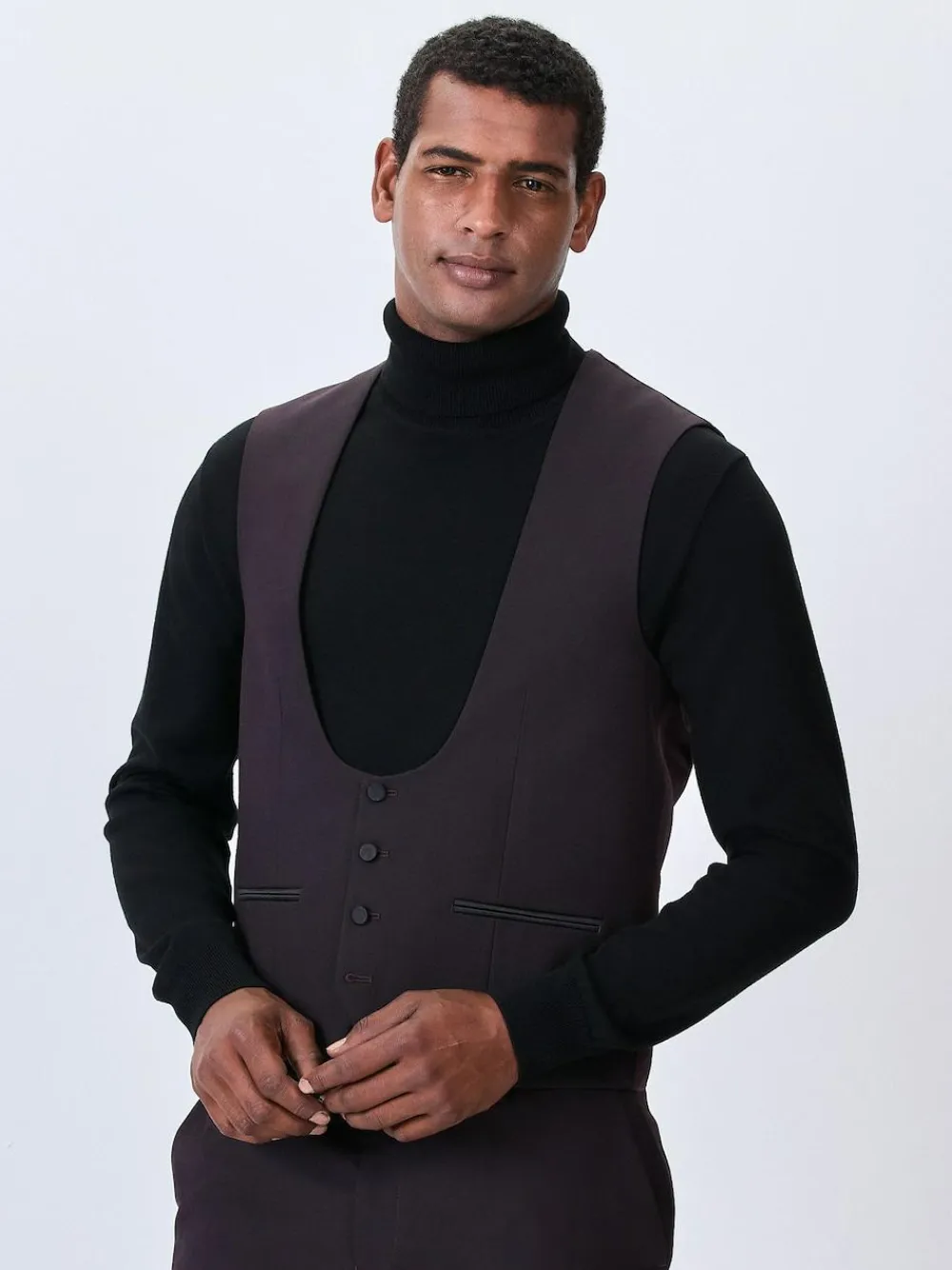 Next Burgundy Red Tuxedo Suit Waistcoat^ Vests