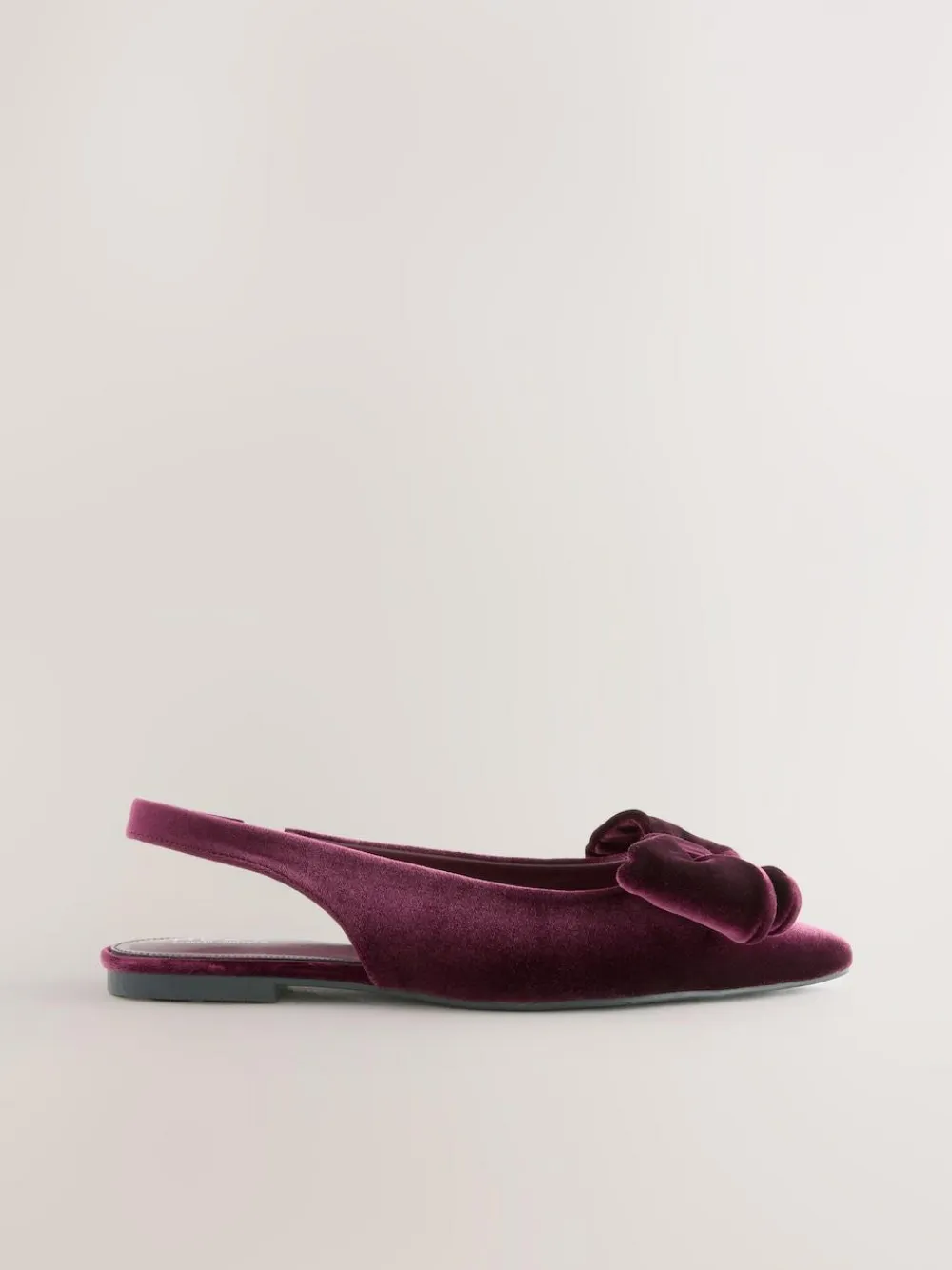 Next Forever Comfort® Point Toe Bow Slingback Flat Shoes^Women Flats|Occasionwear