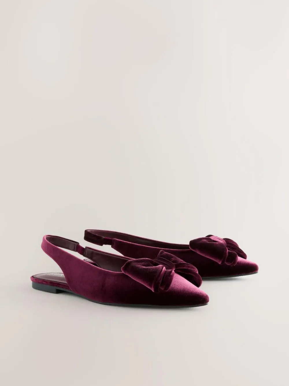 Next Forever Comfort® Point Toe Bow Slingback Flat Shoes^Women Flats|Occasionwear