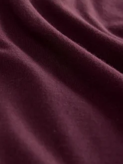 Next Burgundy Red/Charcoal Grey/Ecru Cream Regular Fit Short Sleeve Jersey Polo Shirts 3 Pack^ Tops & T-Shirts