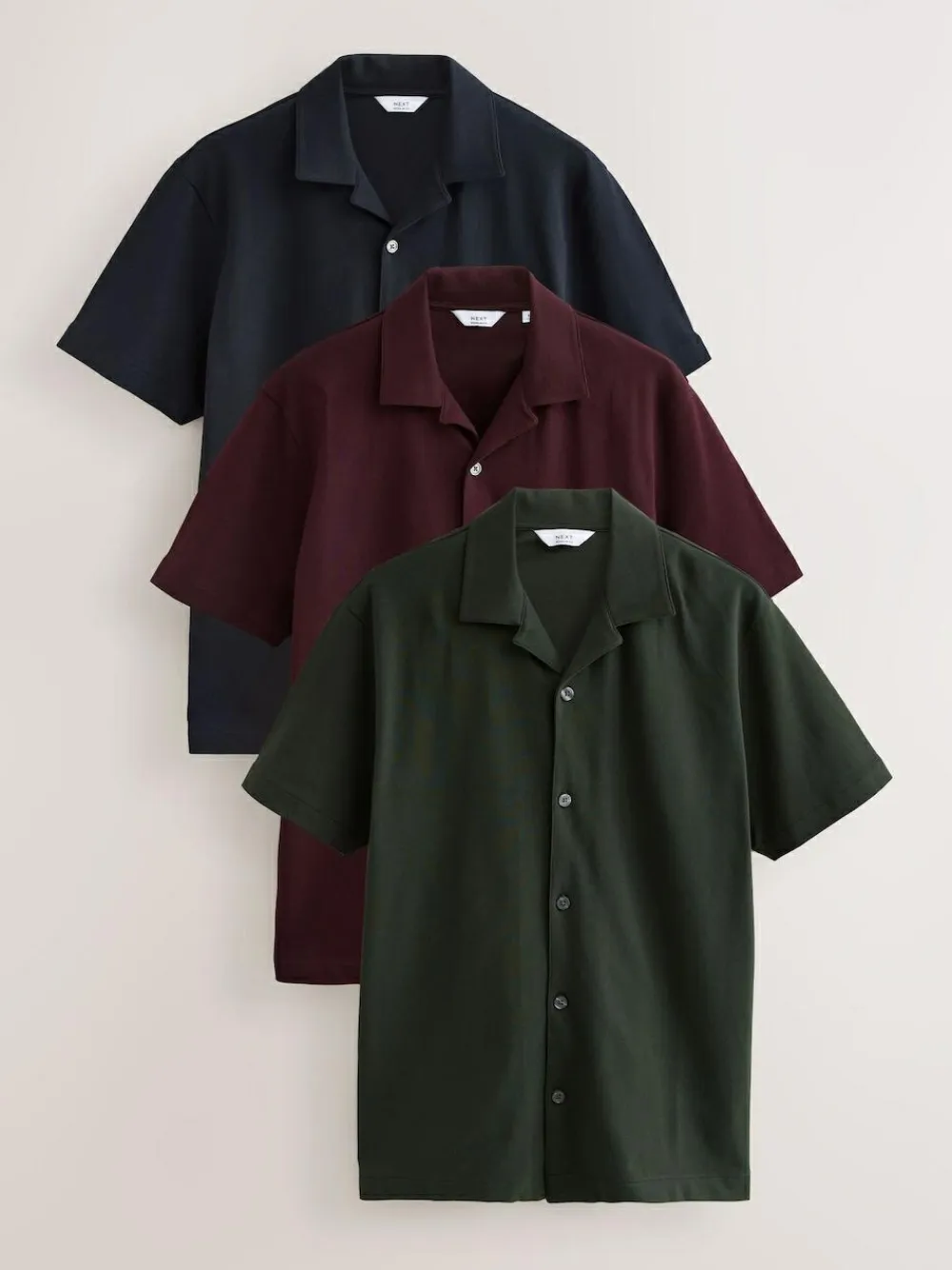 Next Short Sleeve Pique Shirts 3 Pack^ Shirts