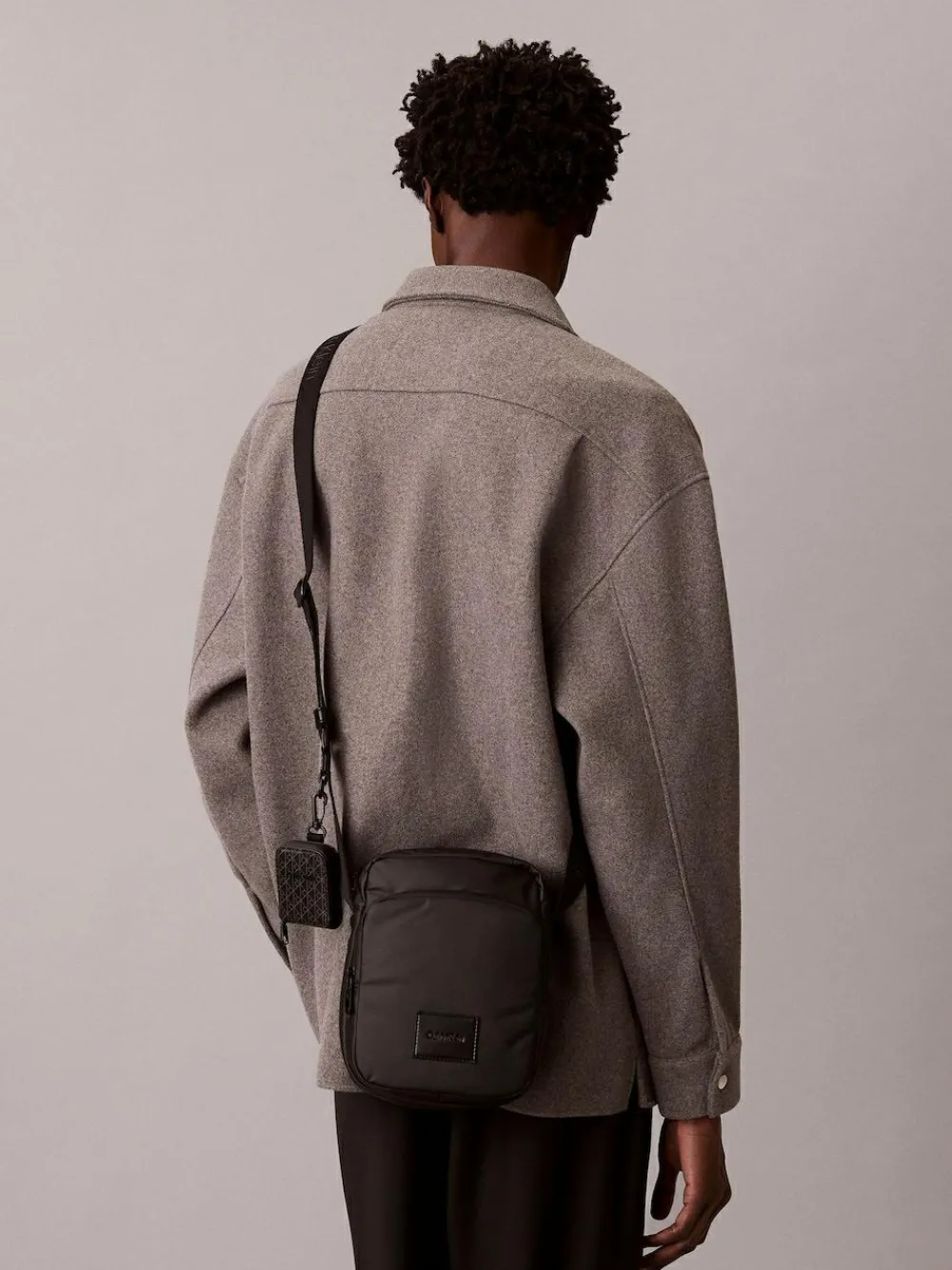 Calvin Klein Black Puffer Utility Reporter Bag^ Bags
