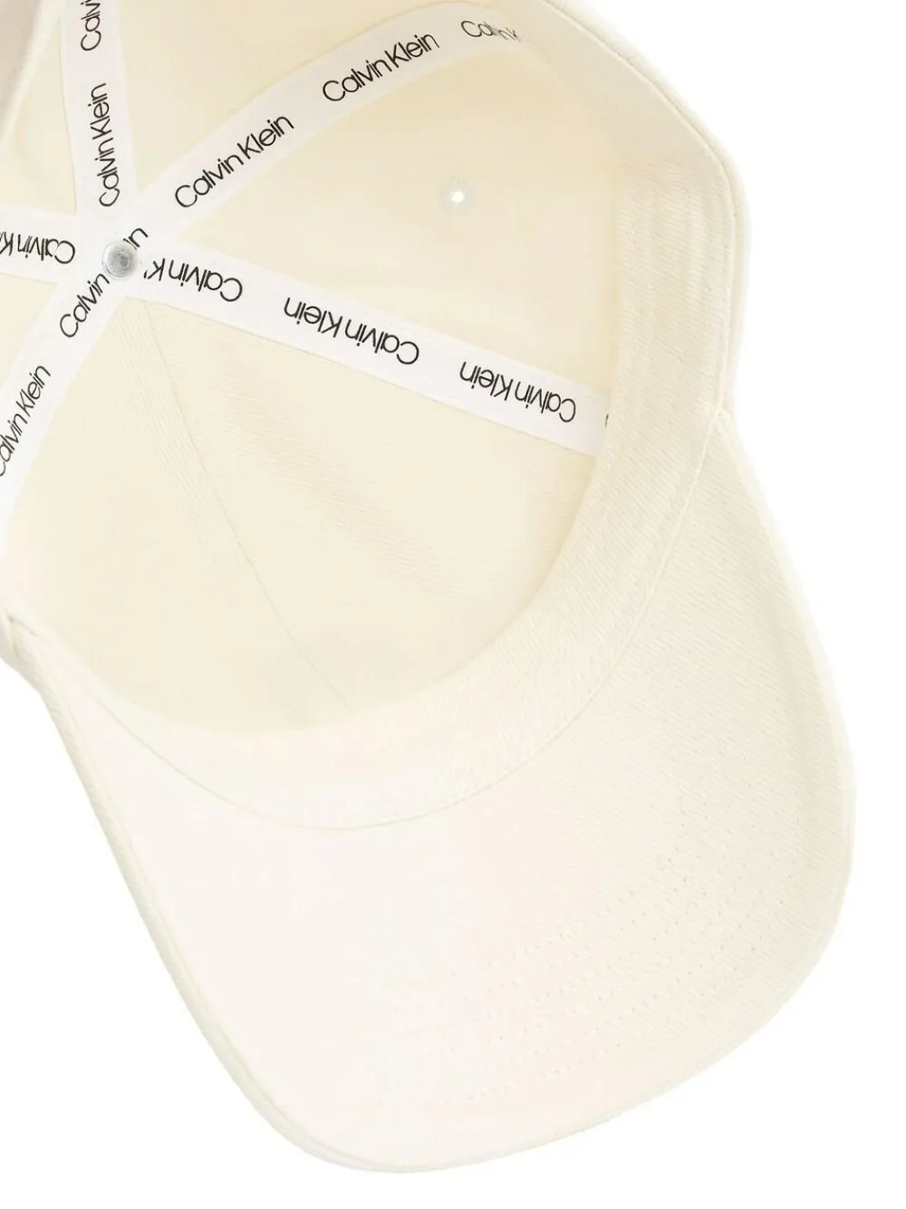 Calvin Klein White Twill Logo Cap^Women Hats