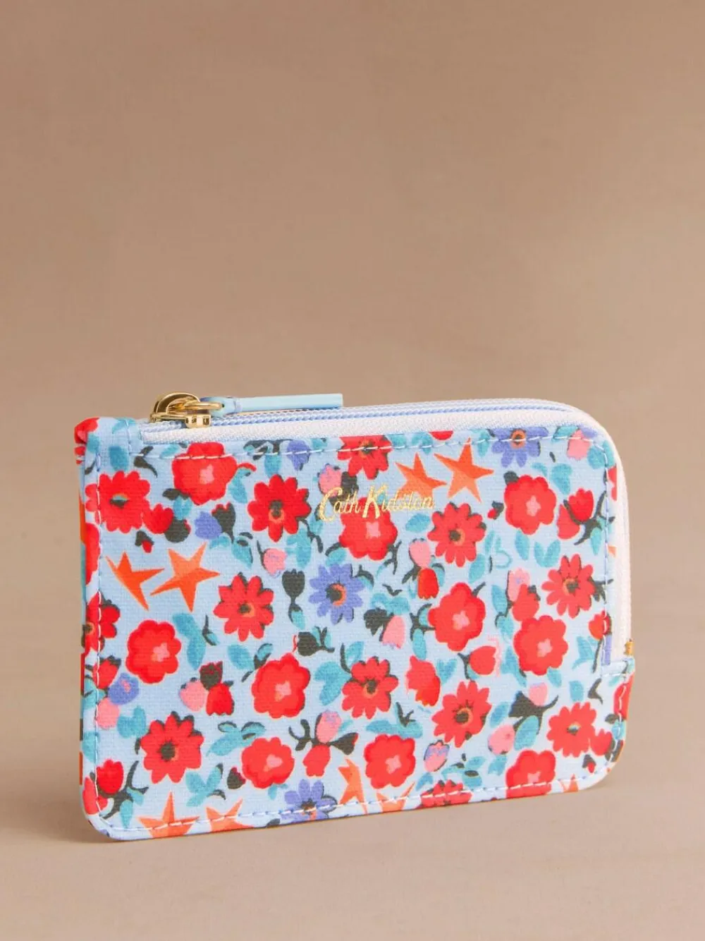 Cath Kidston Card Coin Purse Blue Star Ditsy