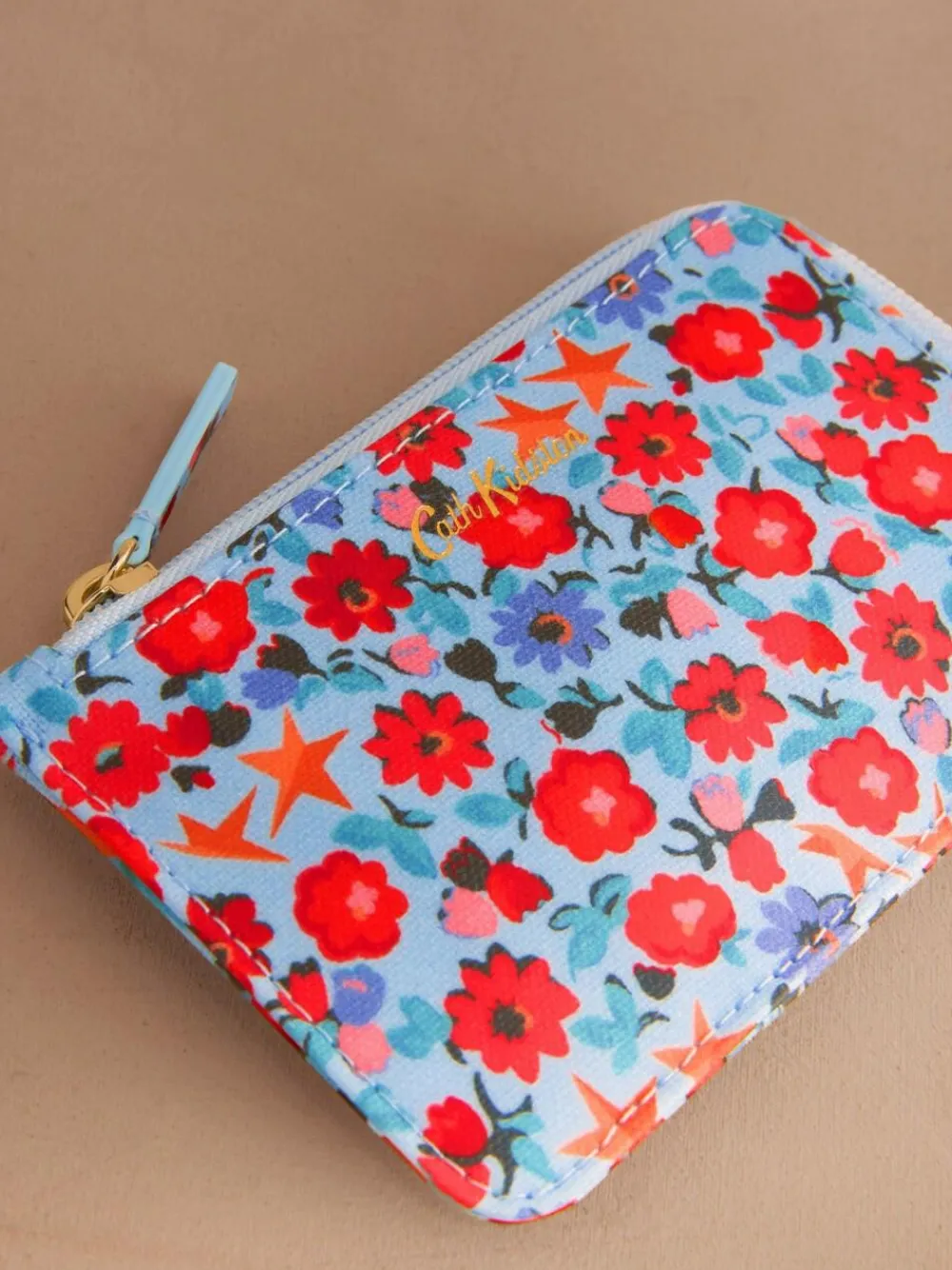 Cath Kidston Card Coin Purse Blue Star Ditsy